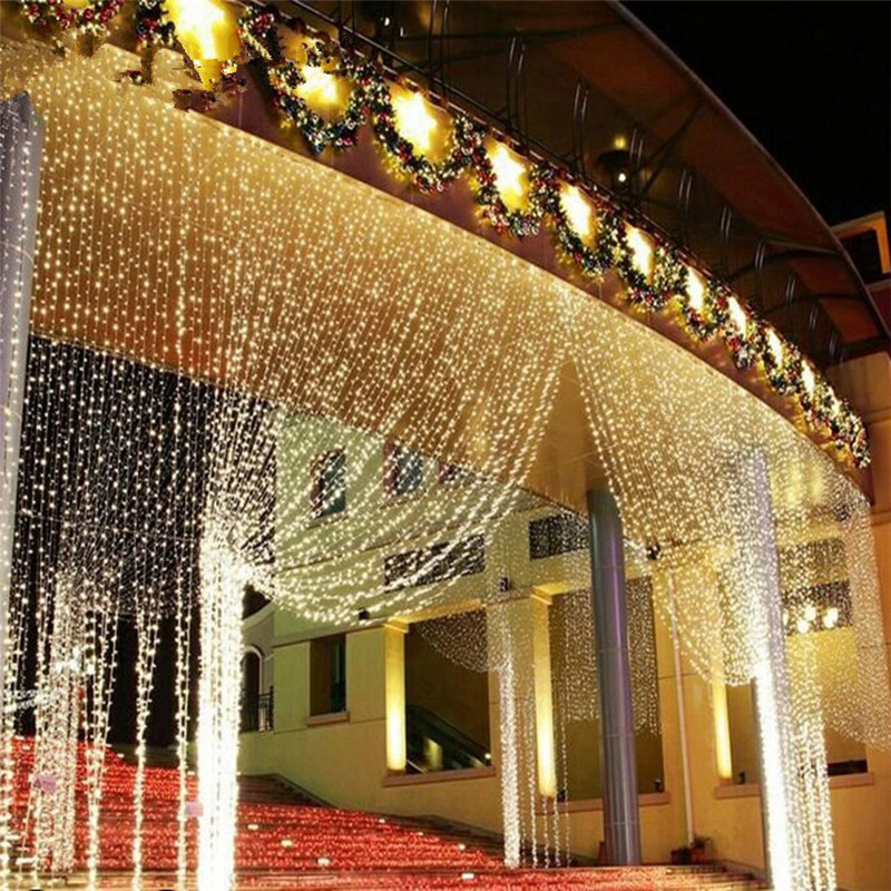 Led Fairy String Lights - LED String 3MX3M 300LED Curtain Light