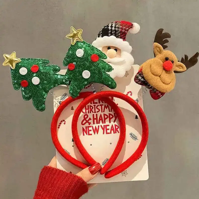 10pcs Christmas Hairband Xmas  - огляд і ціна Reindeer Antlers Headband