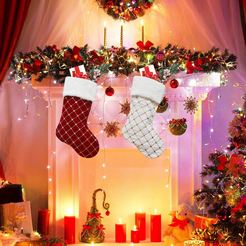 Christmas Stocking Soft Faux F - огляд і ціна Christmas Stocking Hanging