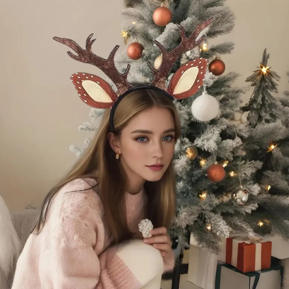 Decorative Christmas Reindeer  - огляд і ціна Reindeer Antlers Headband