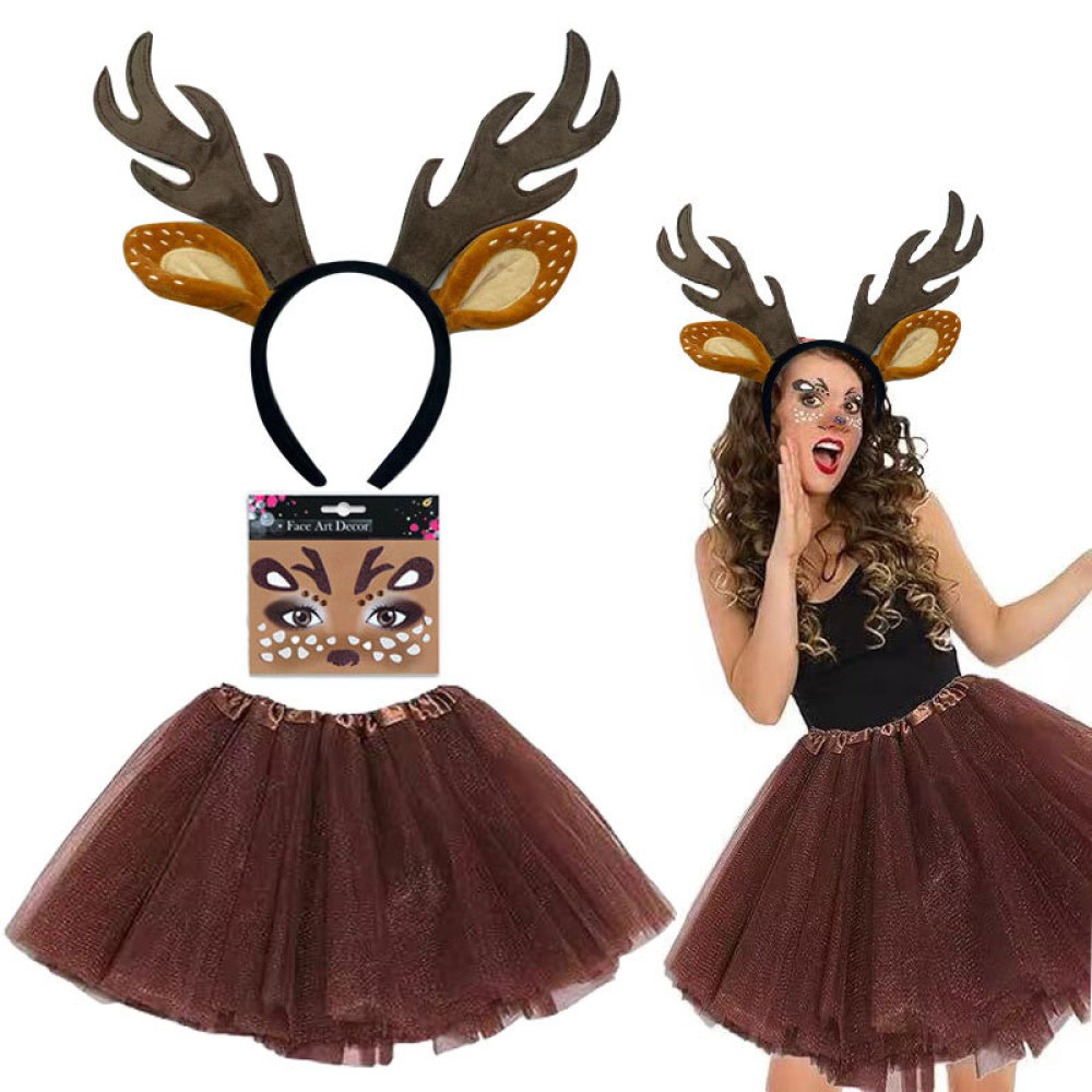 Christmas Reindeer Antler Head - огляд і ціна Reindeer Antlers Headband
