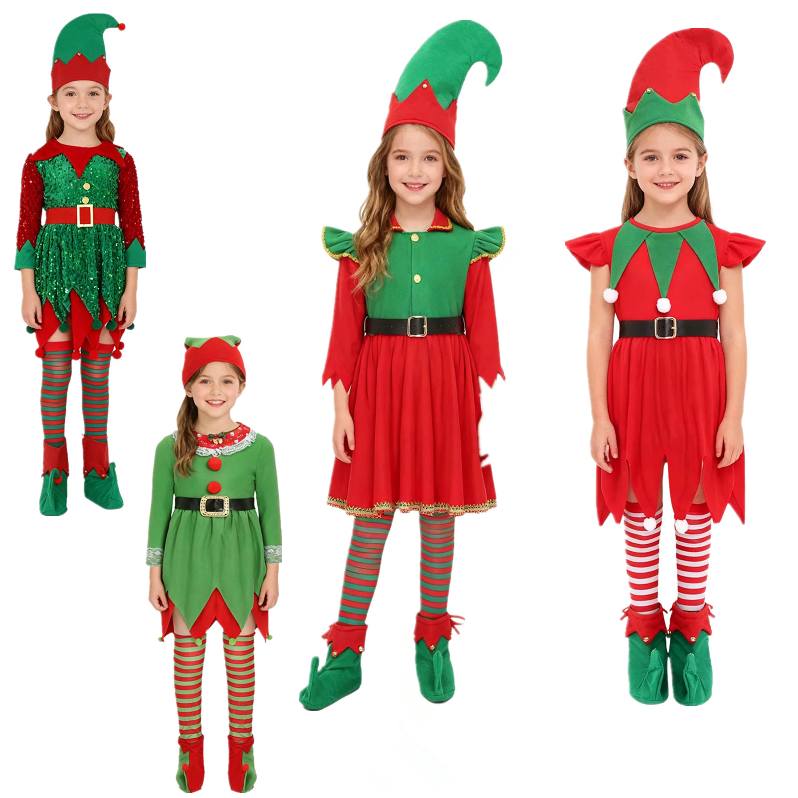 Elf Girl Christmas Costume San - огляд і ціна Elf Costume Christmas