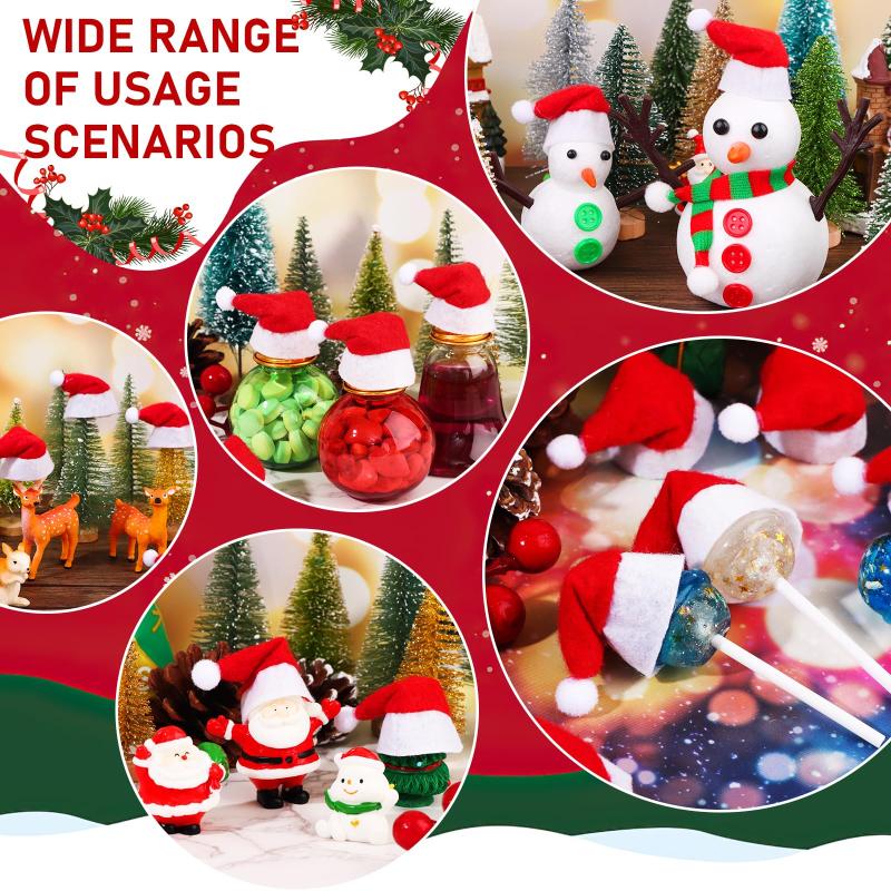 NEW 30 PCS Mini Christmas Sant - огляд і ціна Santa Hat Plush