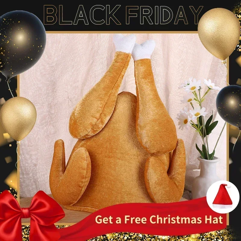 New Plush Roasted Thanksgiving - огляд і ціна Santa Hat Plush