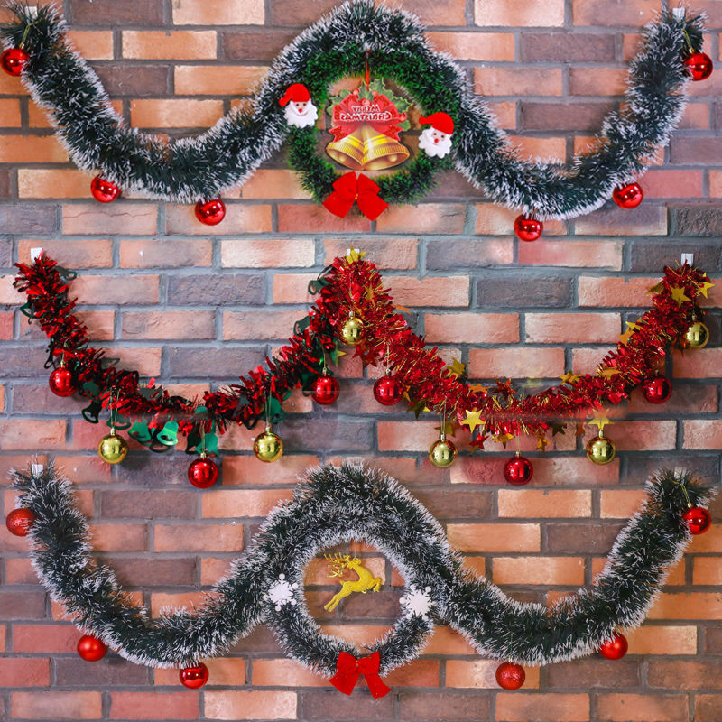 1/3/5PCS 2M Metallic Green Whi - огляд і ціна Tinsel Garland Decoration