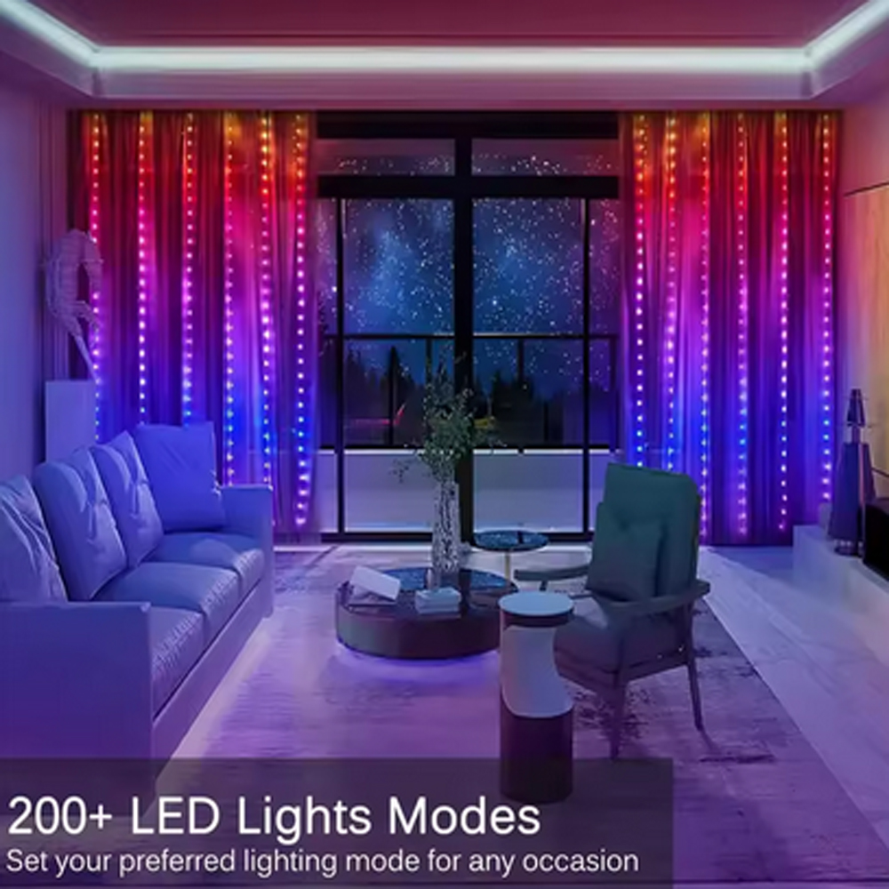 3M RGB Smart LED Curtain Light - огляд і ціна Led Fairy String Lights